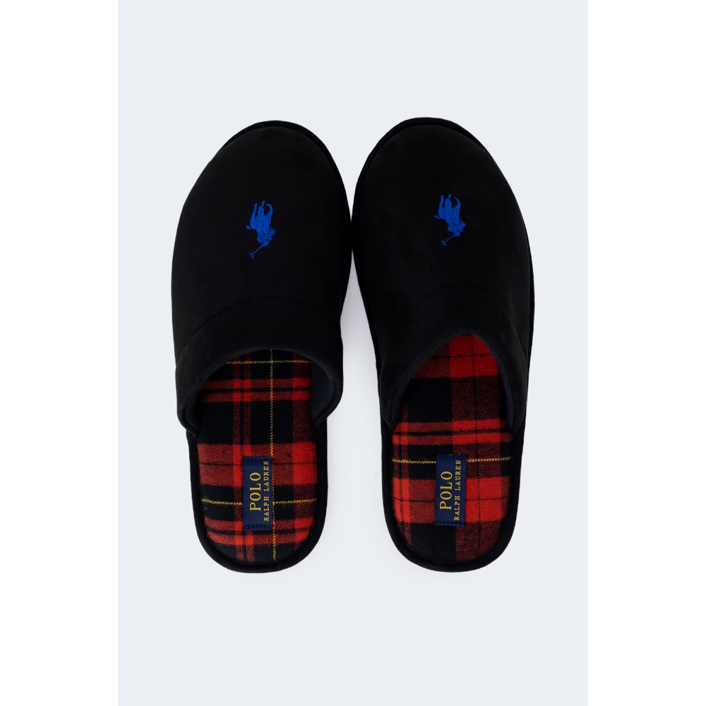 Ralph Lauren Black Polyester Slippers Ralph Lauren