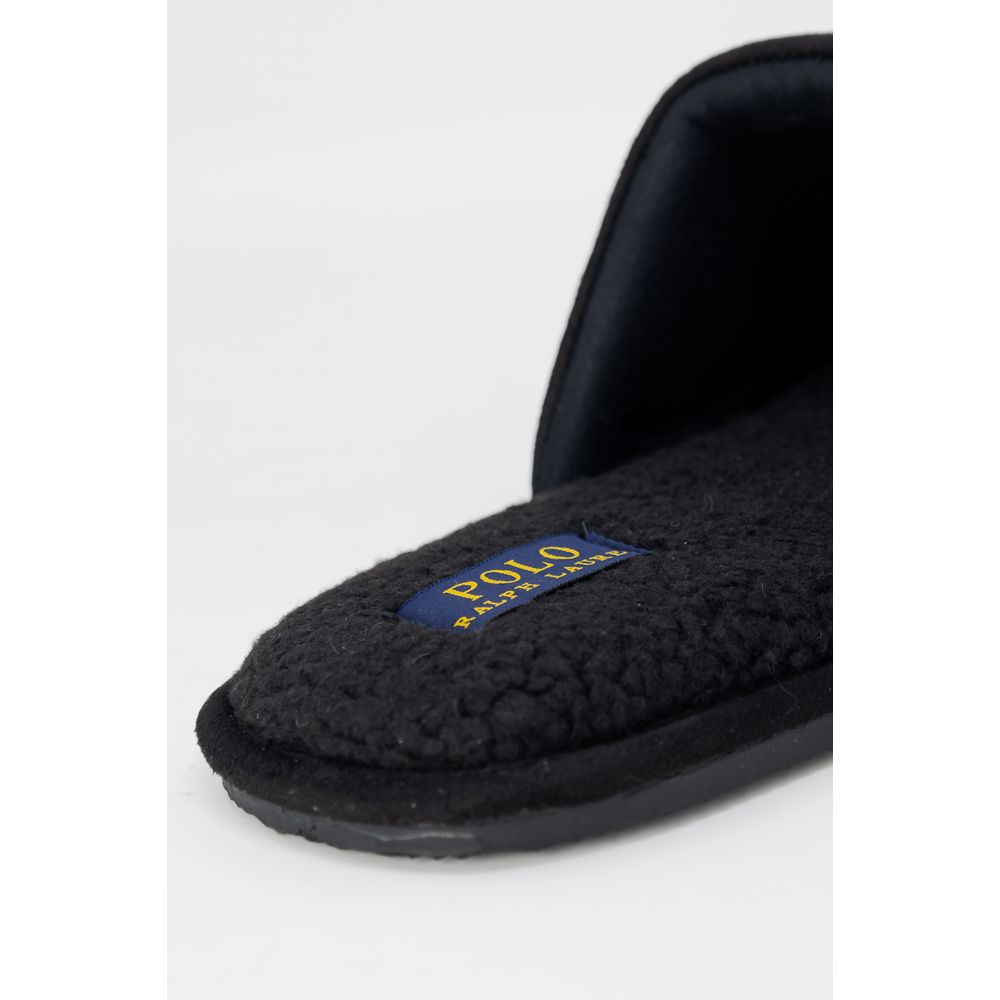 Ralph Lauren Black Polyester Slippers Ralph Lauren