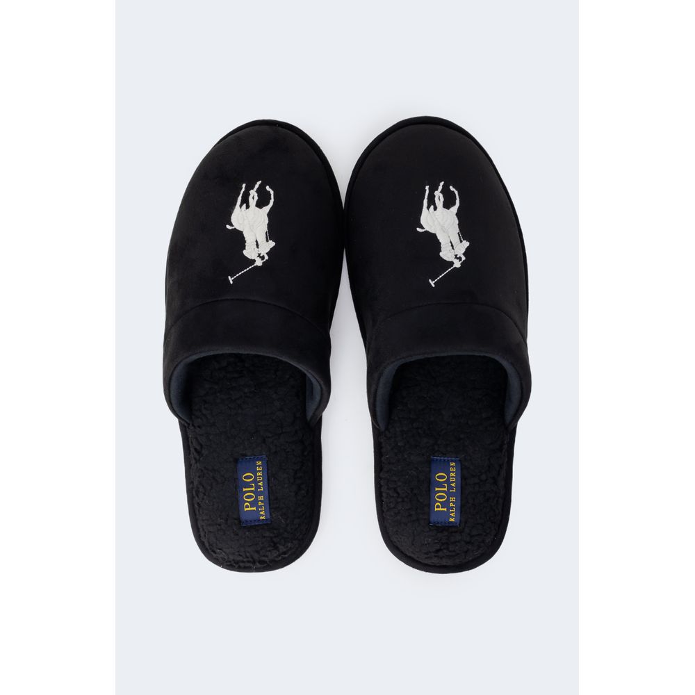 Ralph Lauren Black Polyester Slippers Ralph Lauren