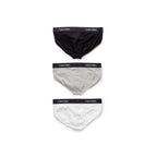 White cotton briefs from Calvin Klein Underwear, showcasing a comfortable fit and classic design.