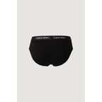 Black cotton briefs from Calvin Klein Underwear featuring a classic fit and elastic waistband.