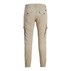 Jack Jones Beige Cotton Cargo Pants