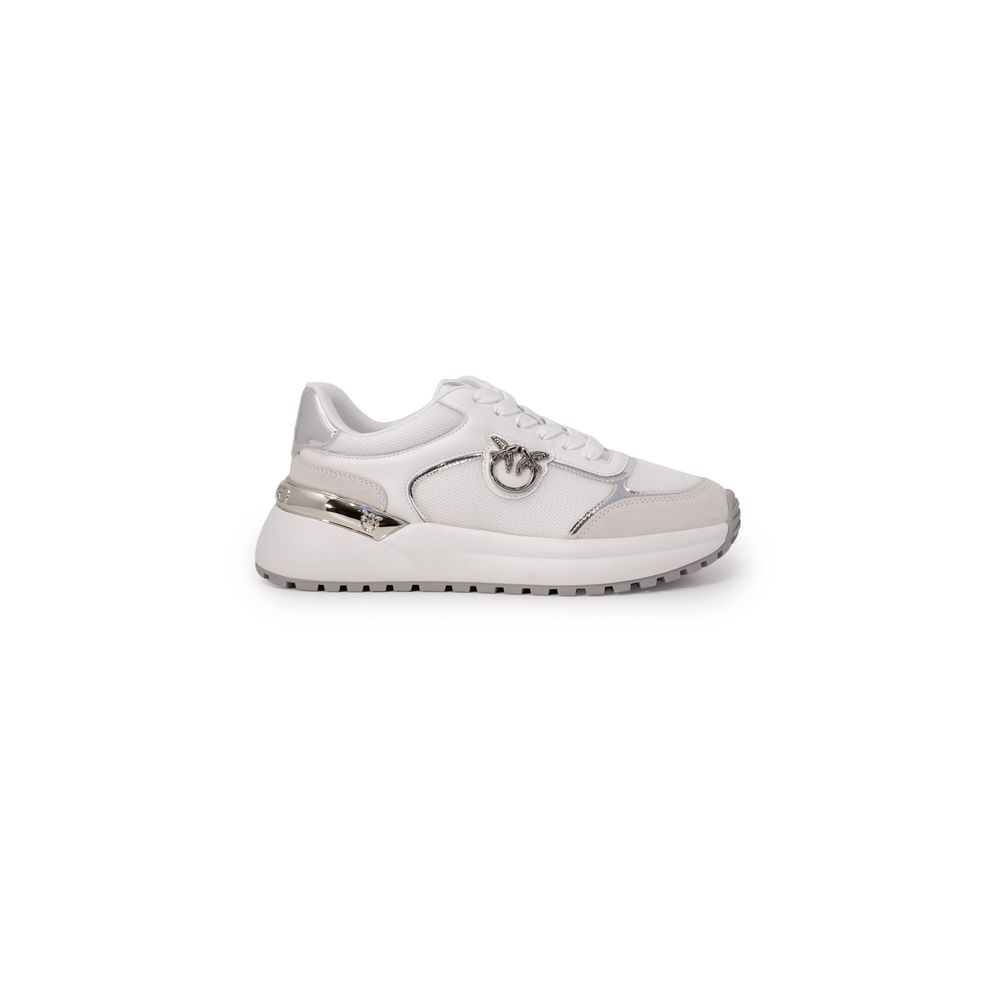 PINKO White Leather Low Top Sneakers PINKO