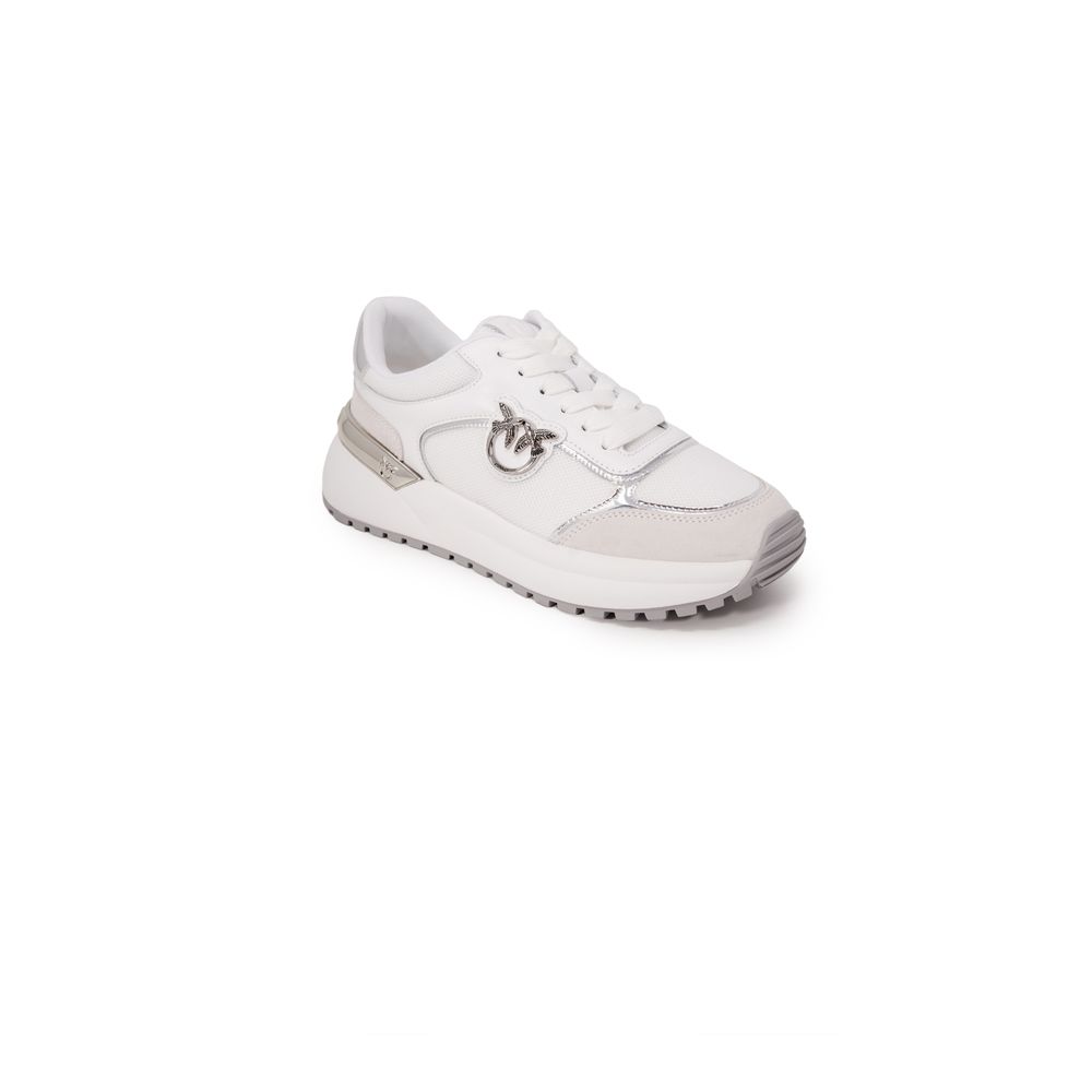 PINKO White Leather Low Top Sneakers PINKO