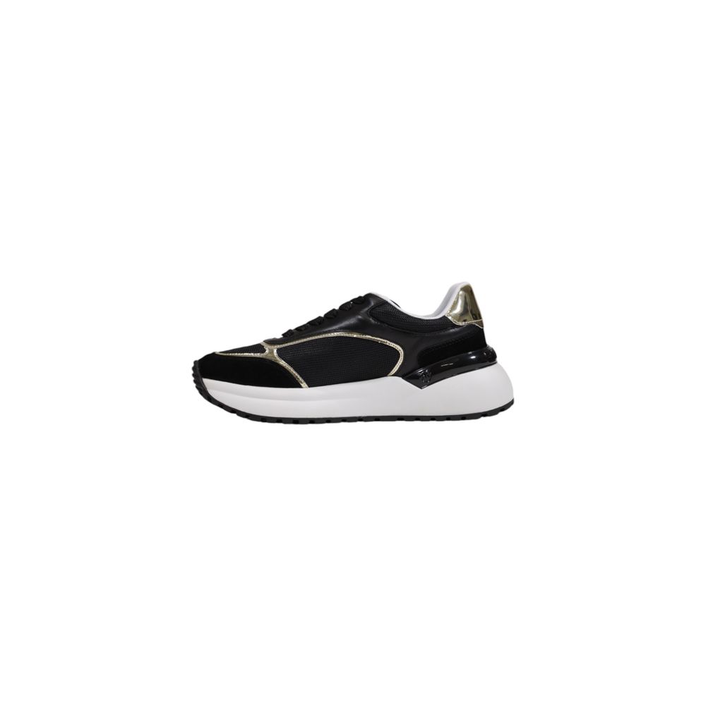 PINKO Black Leather Low Top Sneakers PINKO