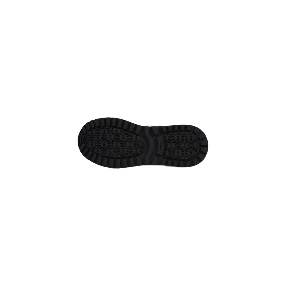 PINKO Black Leather Low Top Sneakers PINKO