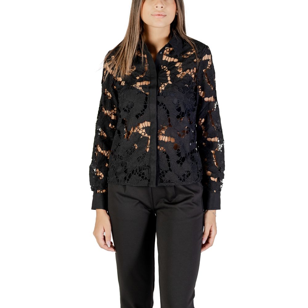 Morgan De Toi Black Polyester Blouse Morgan De Toi