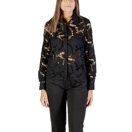 Morgan De Toi Black Polyester Blouse Morgan De Toi