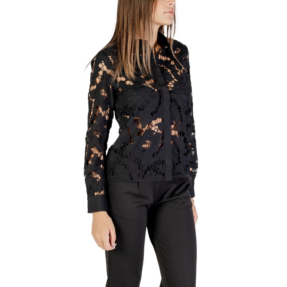 Morgan De Toi Black Polyester Blouse Morgan De Toi