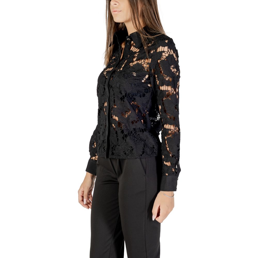 Morgan De Toi Black Polyester Blouse Morgan De Toi
