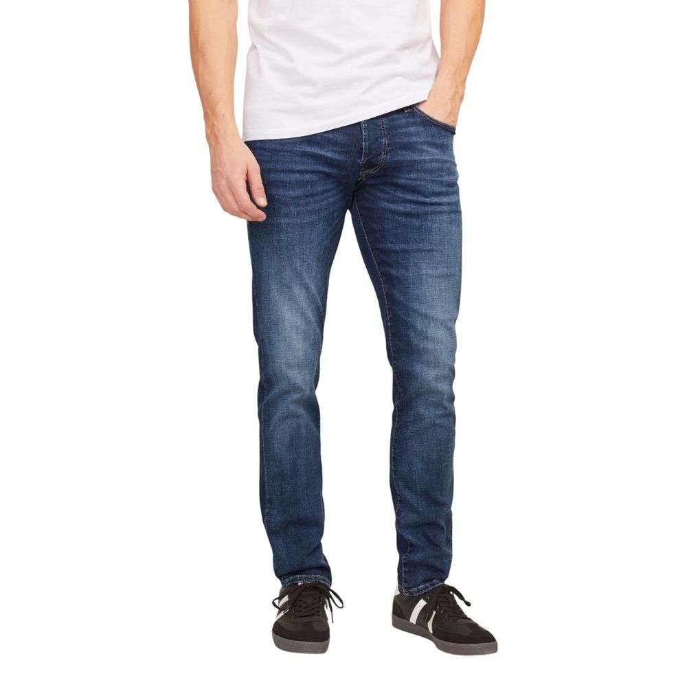 Jack Jones Blue Cotton Relaxed Fit Jeans Jack Jones