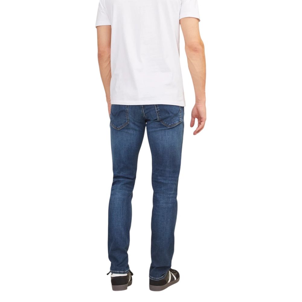 Jack Jones Blue Cotton Relaxed Fit Jeans Jack Jones