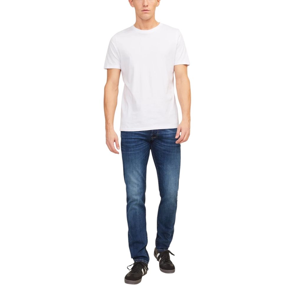Jack Jones Blue Cotton Relaxed Fit Jeans Jack Jones