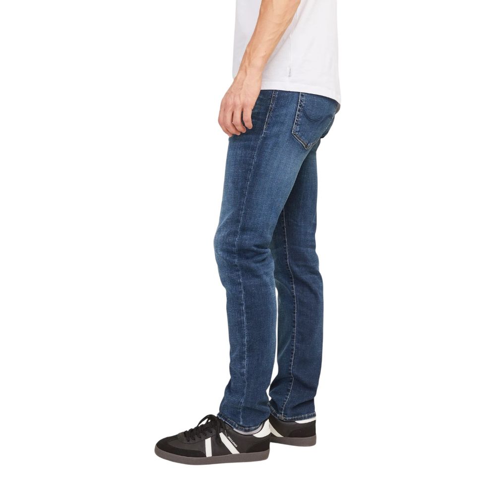 Jack Jones Blue Cotton Relaxed Fit Jeans Jack Jones