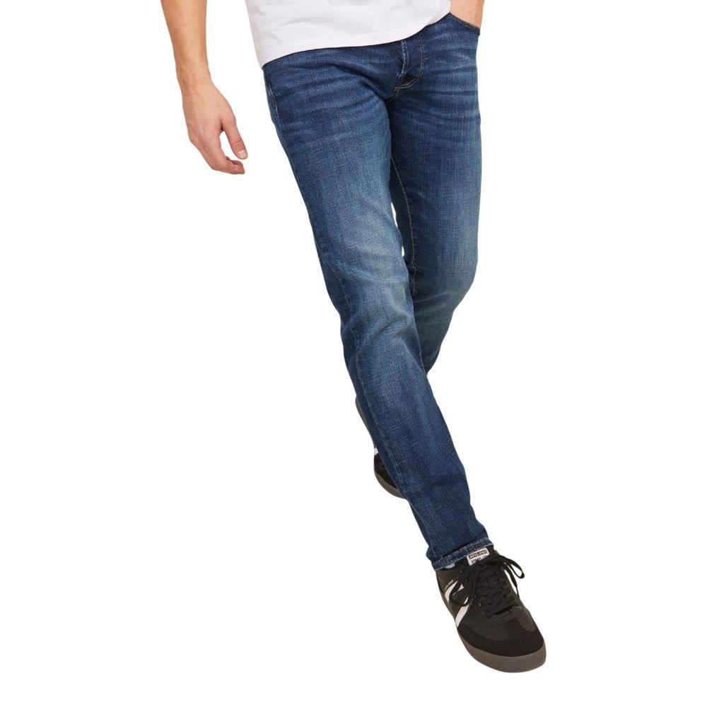 Jack Jones Blue Cotton Relaxed Fit Jeans Jack Jones