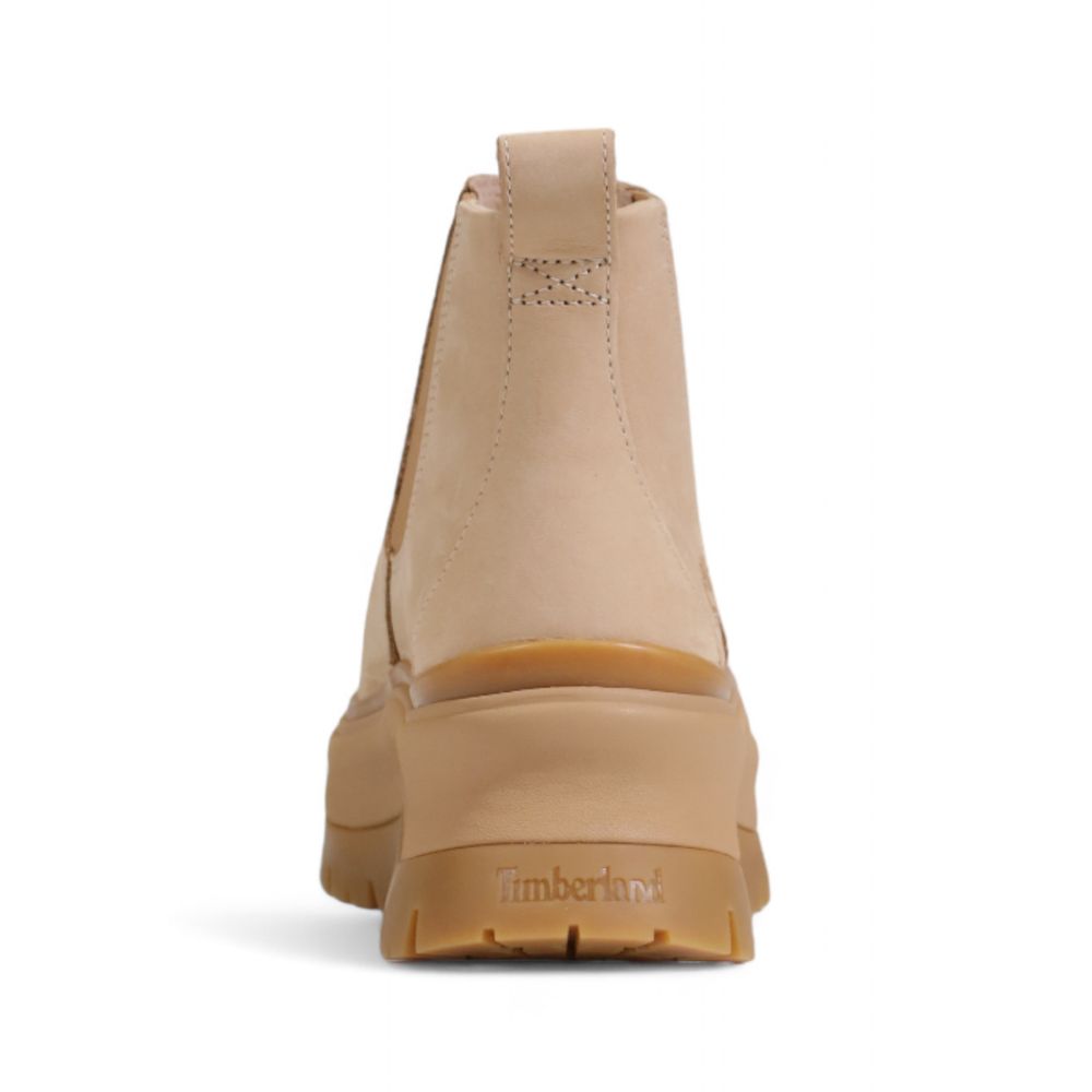 Timberland Beige Suede Leather Ankle Boots Timberland
