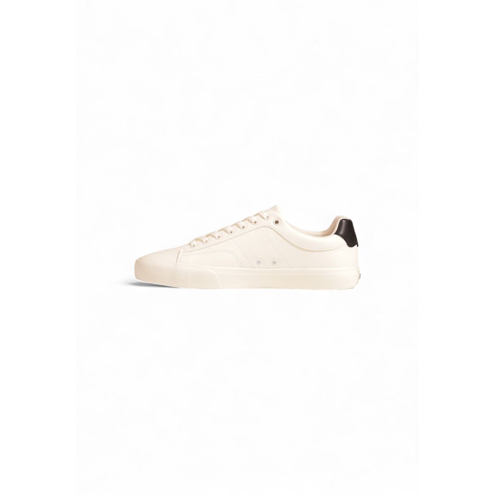 Hugo Boss Cream Leather Low Top Sneakers Hugo Boss