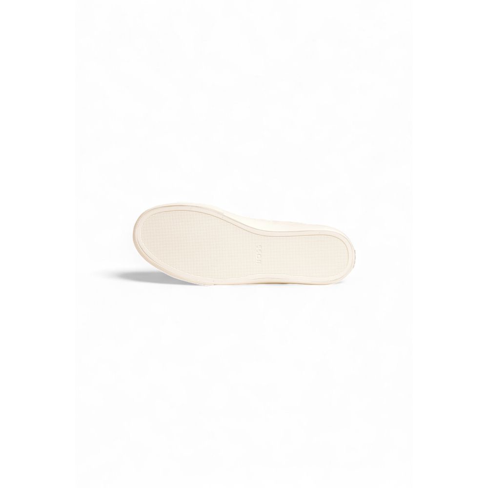 Hugo Boss Cream Leather Low Top Sneakers Hugo Boss