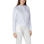 Armani Exchange White Viscose Hoodie