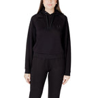 Armani Exchange Black Viscose Hoodie Armani Exchange