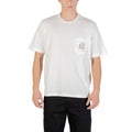 Armani Exchange Cream Cotton T-Shirt Armani Exchange