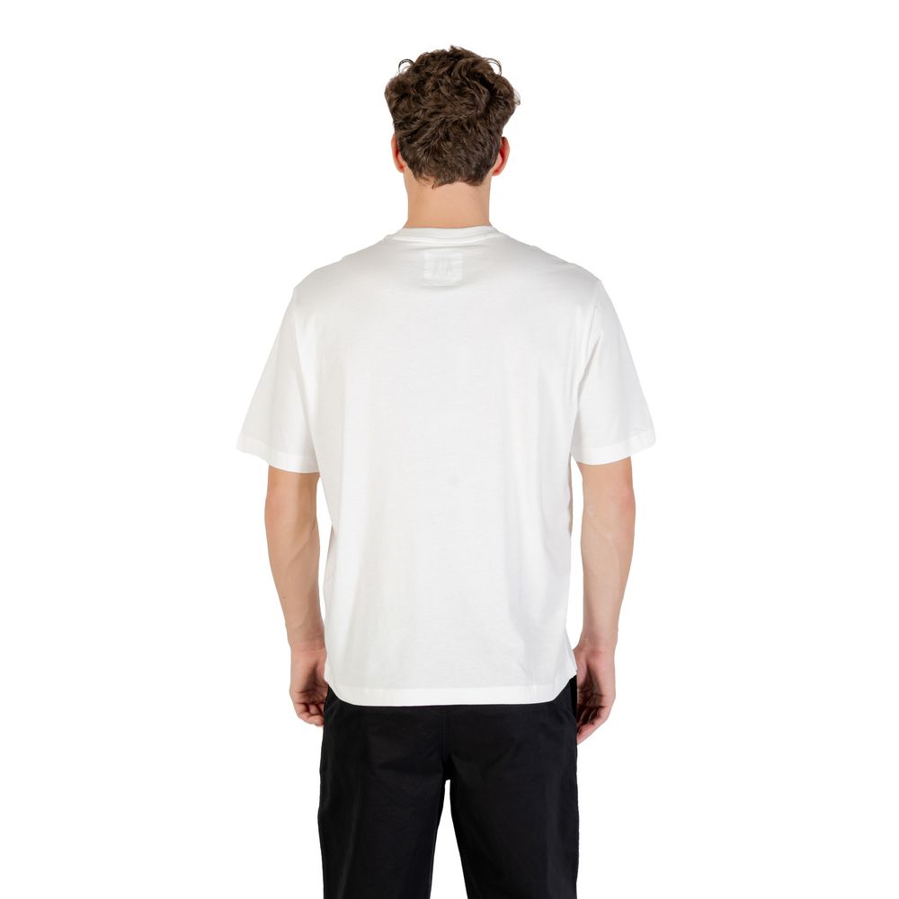 Armani Exchange Cream Cotton T-Shirt Armani Exchange