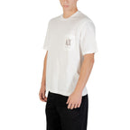 Armani Exchange Cream Cotton T-Shirt Armani Exchange