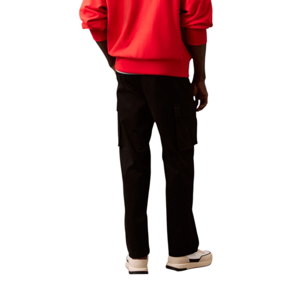Calvin Klein Jeans Black Cotton Cargo Pants Calvin Klein Jeans