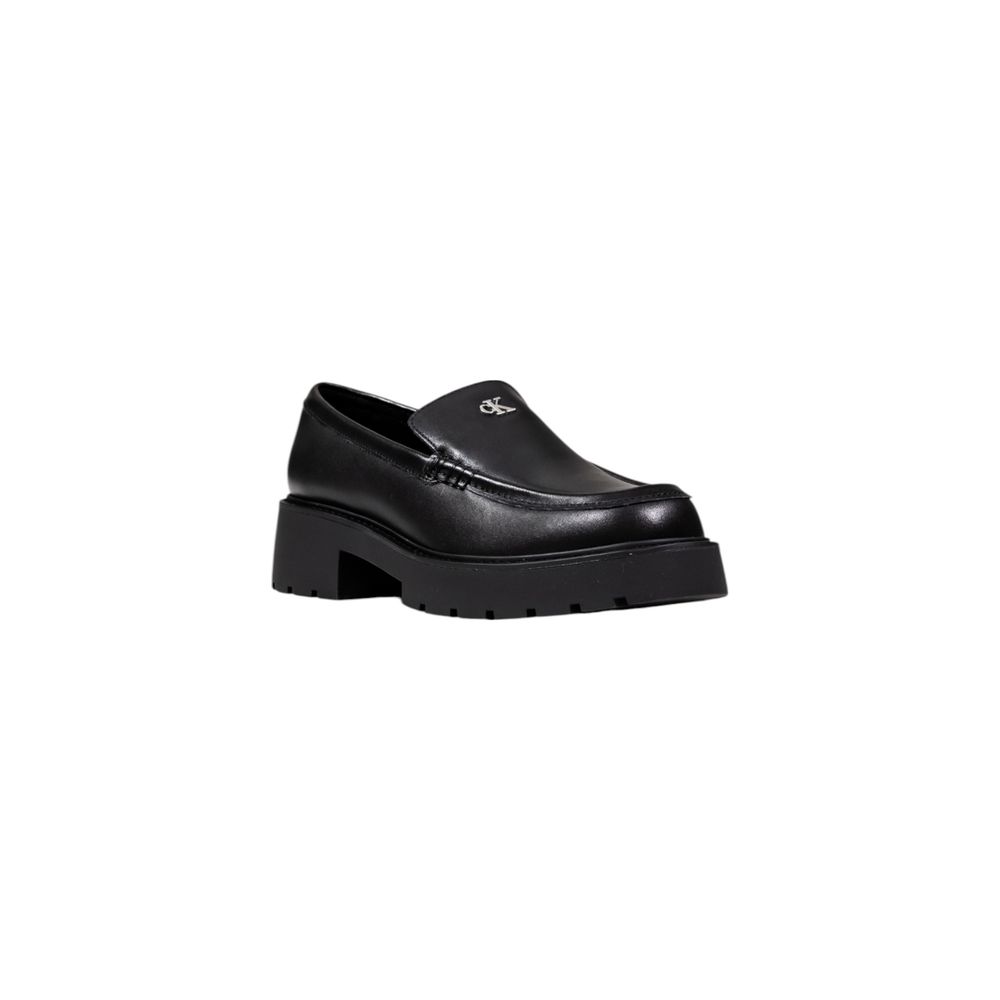 Calvin Klein Jeans Black Leather High Heel Pumps - Eljoys Fashion 