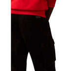 Calvin Klein Jeans Black Cotton Cargo Pants Calvin Klein Jeans