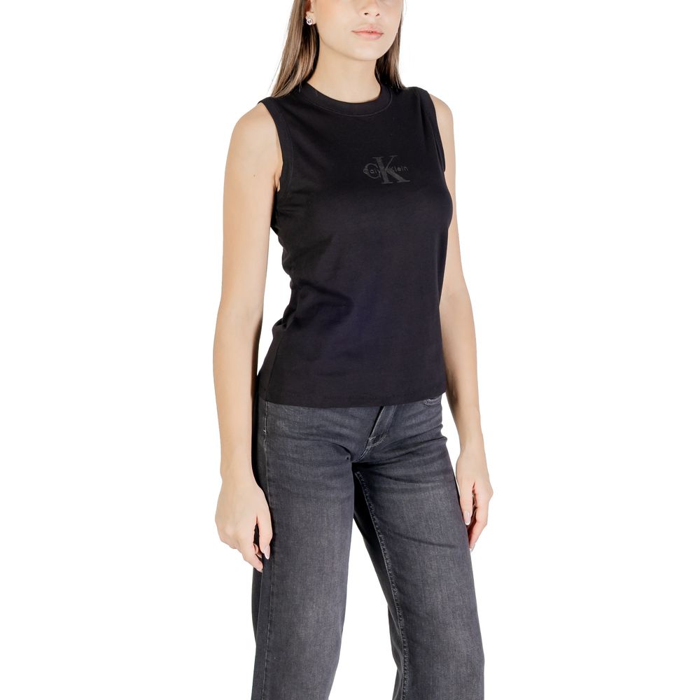 Calvin Klein Jeans Black Cotton T-Shirt Calvin Klein Jeans