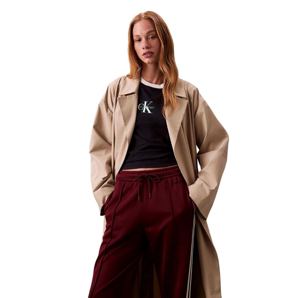Calvin Klein Jeans Bordeaux Cotton Joggers Workout Pants