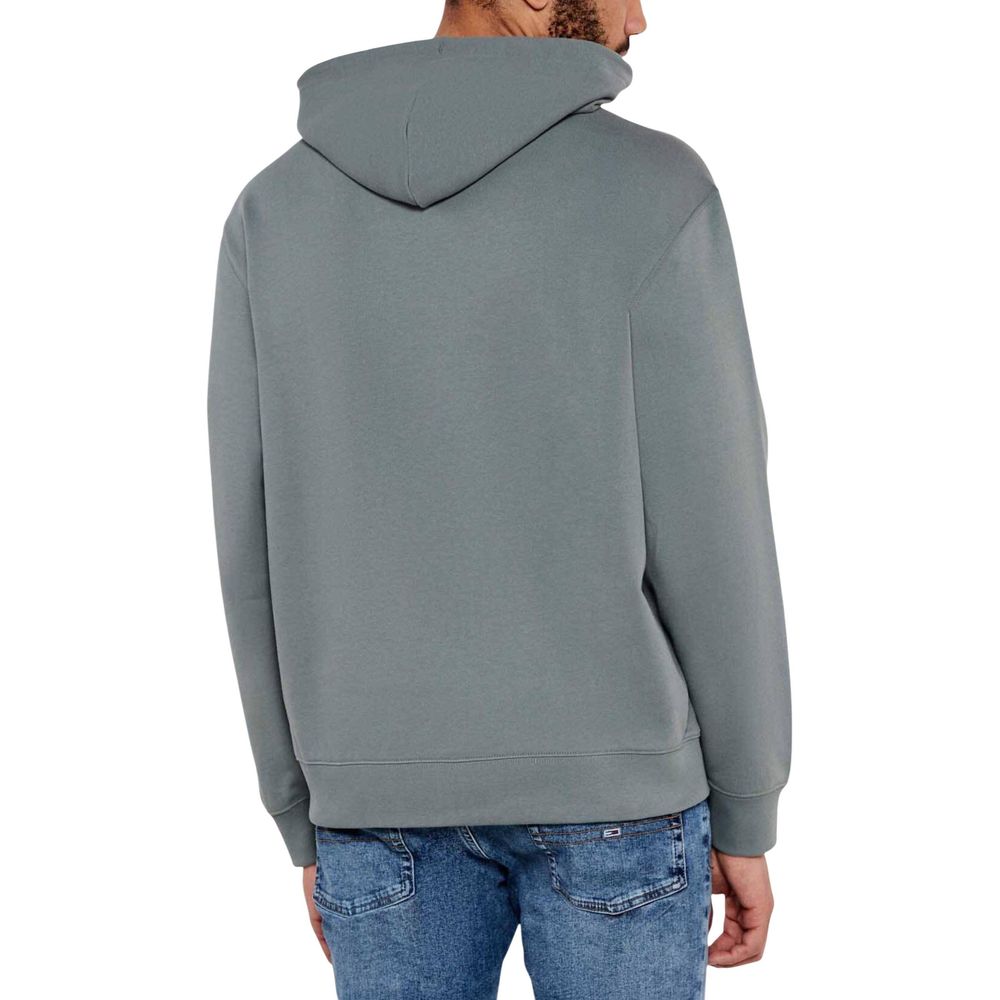 Calvin Klein Jeans Gray Cotton Hoodie Calvin Klein Jeans