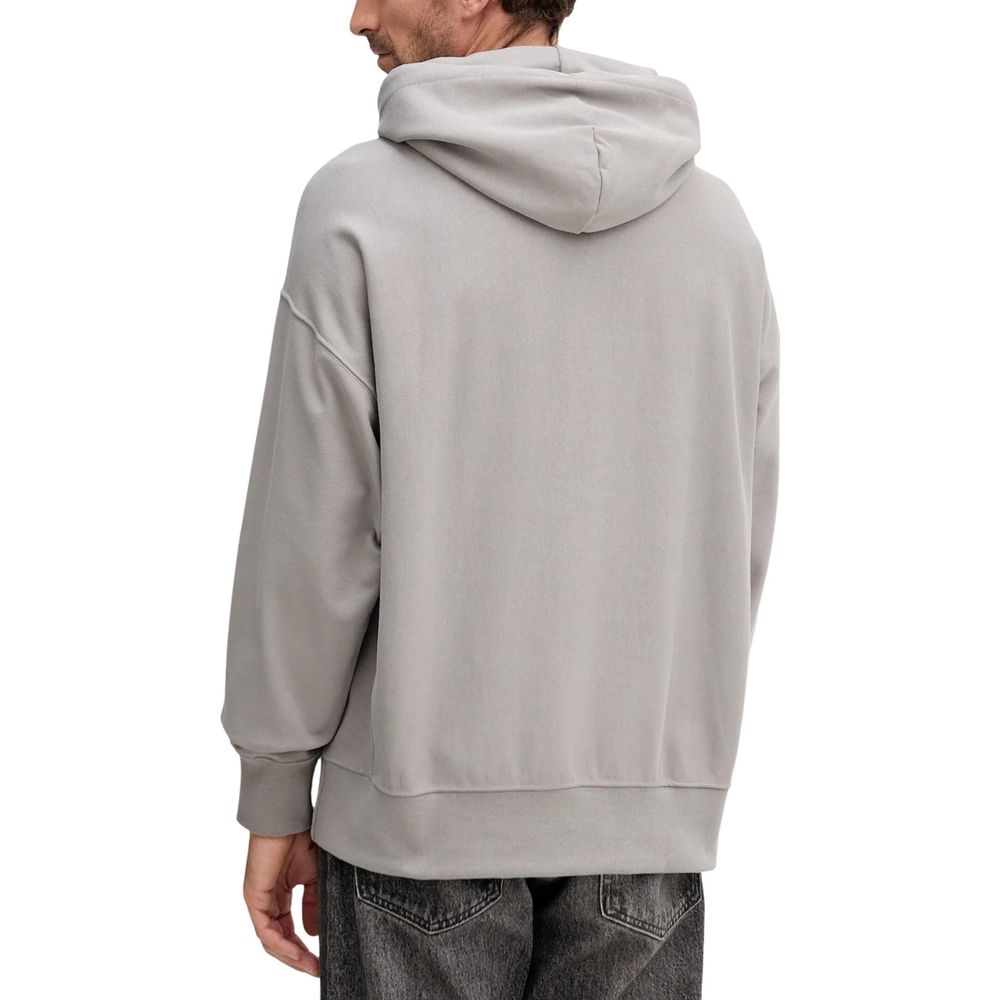 Calvin Klein Jeans Gray Cotton Hoodie Calvin Klein Jeans