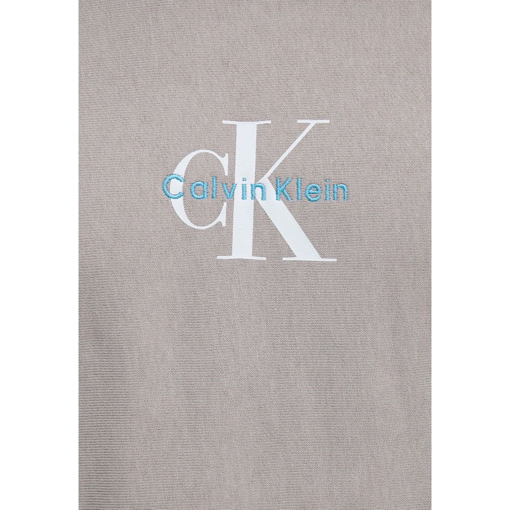 Calvin Klein Jeans Gray Cotton Hoodie Calvin Klein Jeans