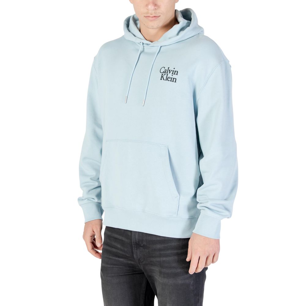 Calvin Klein Jeans Blue Cotton Hoodie Calvin Klein Jeans