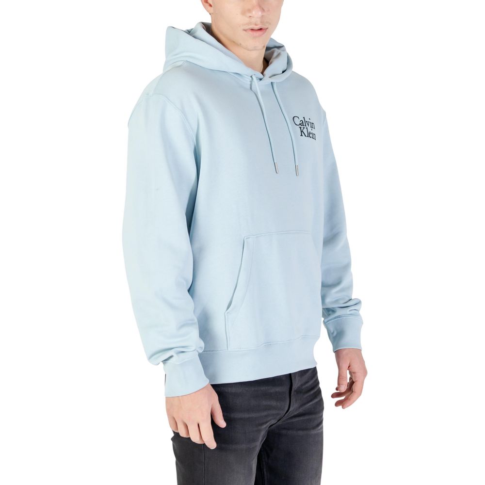 Calvin Klein Jeans Blue Cotton Hoodie Calvin Klein Jeans