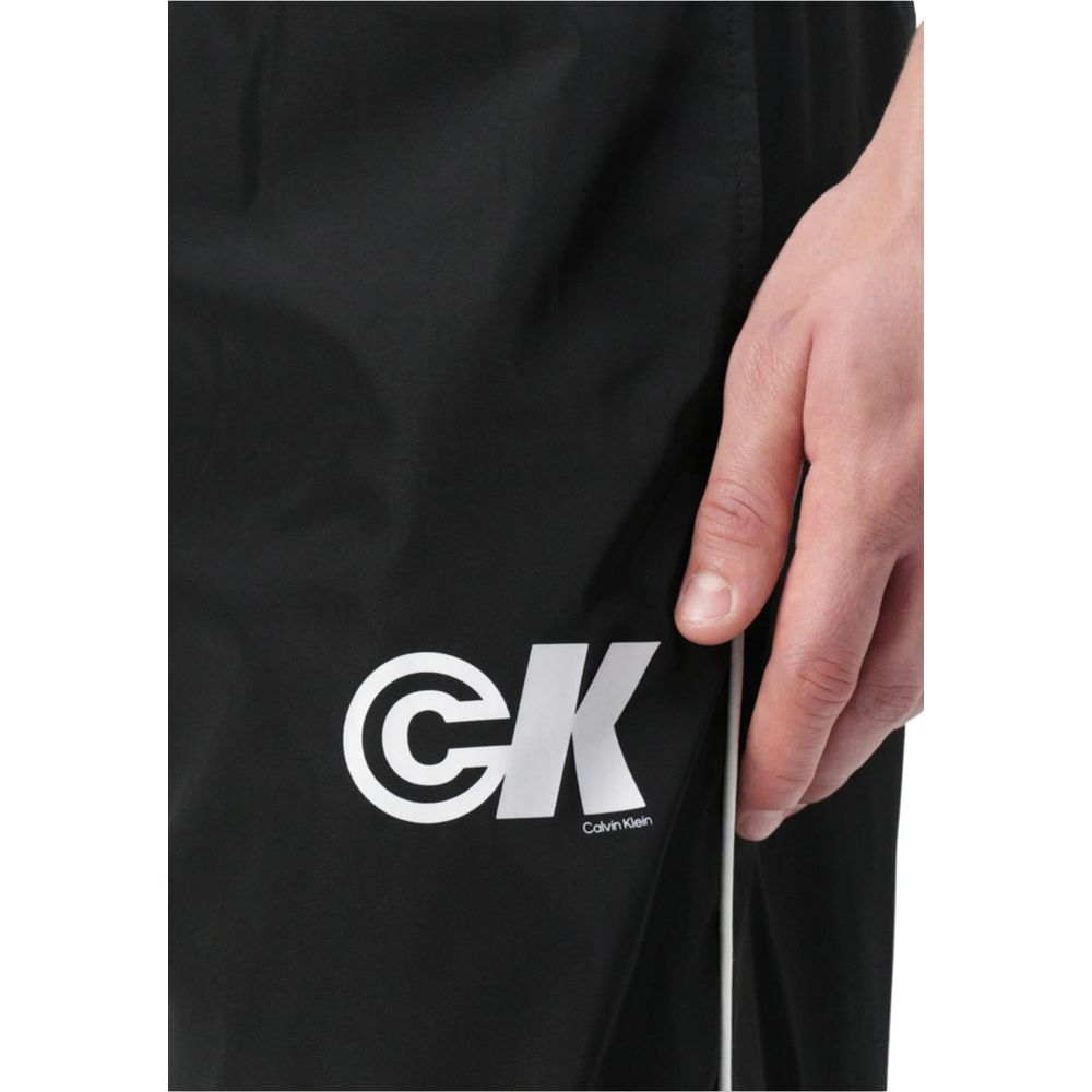 Calvin Klein Jeans Black Polyester Joggers Workout Pants