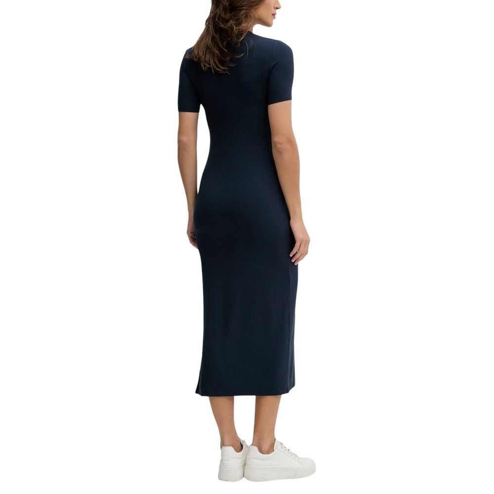 Calvin Klein Jeans Blue Modal Long Dress Calvin Klein Jeans
