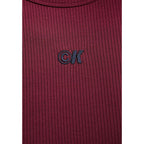 Calvin Klein Jeans Bordeaux Modal Long Dress