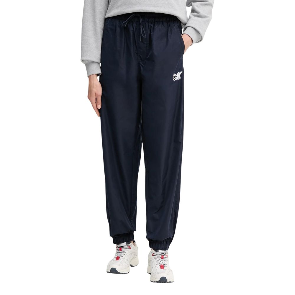Calvin Klein Jeans Blue Recycled Polyester Joggers Workout Pants