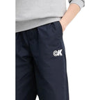 Calvin Klein Jeans Blue Recycled Polyester Joggers Workout Pants