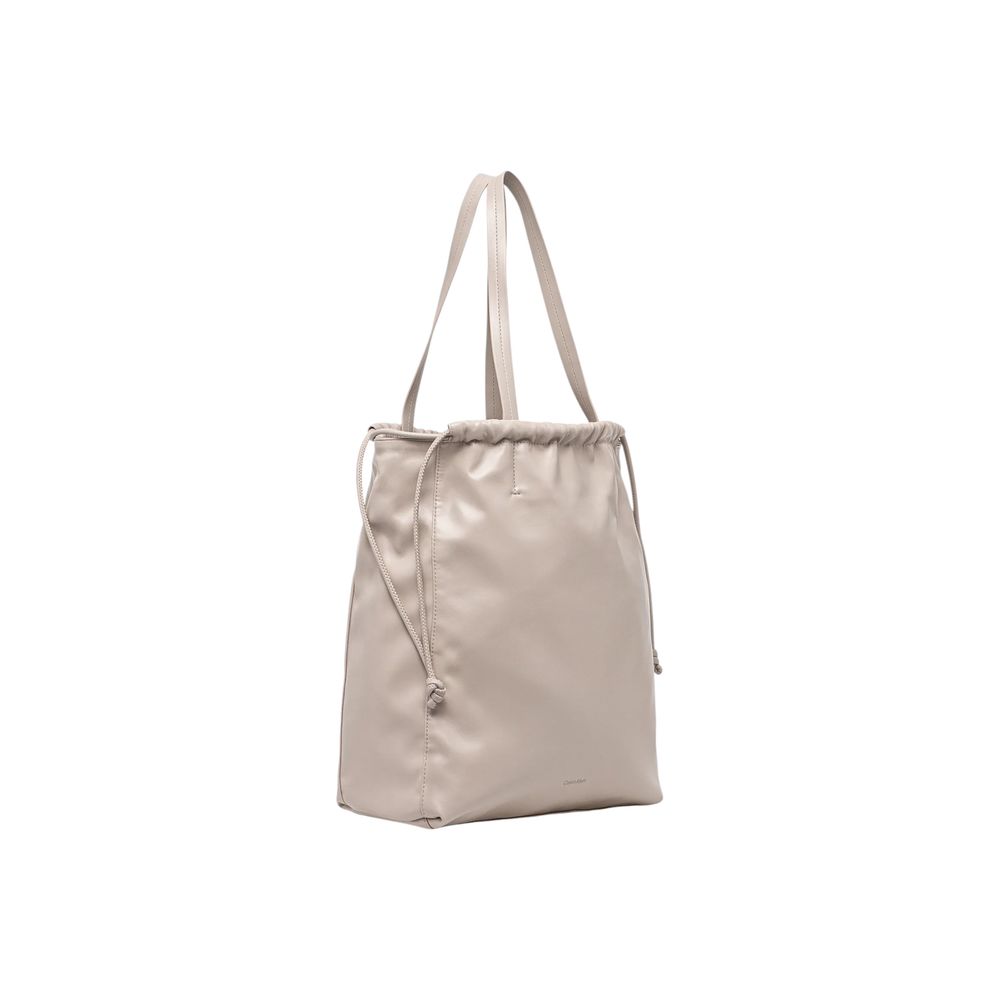 Calvin Klein Beige Polyethylene Handbag - Eljoys Fashion 