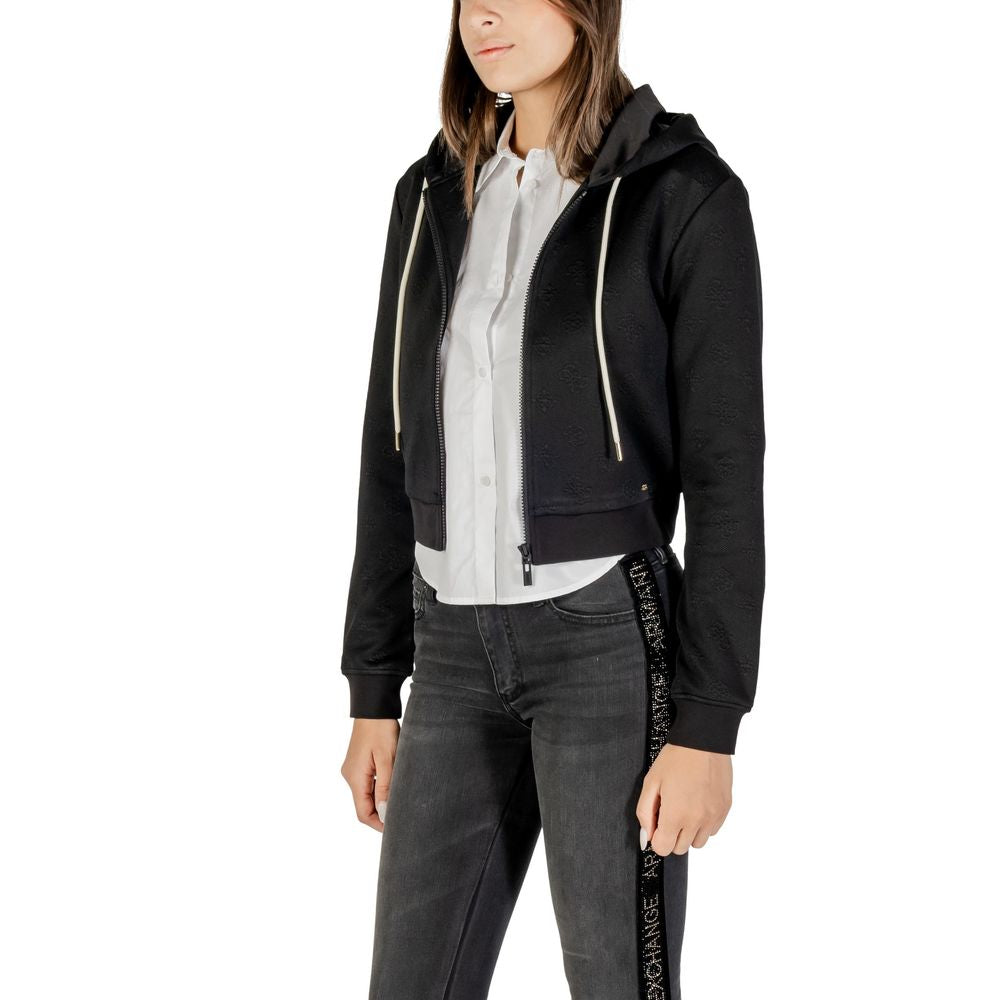 Guess Active Black Polyester Hoodie Guess Active