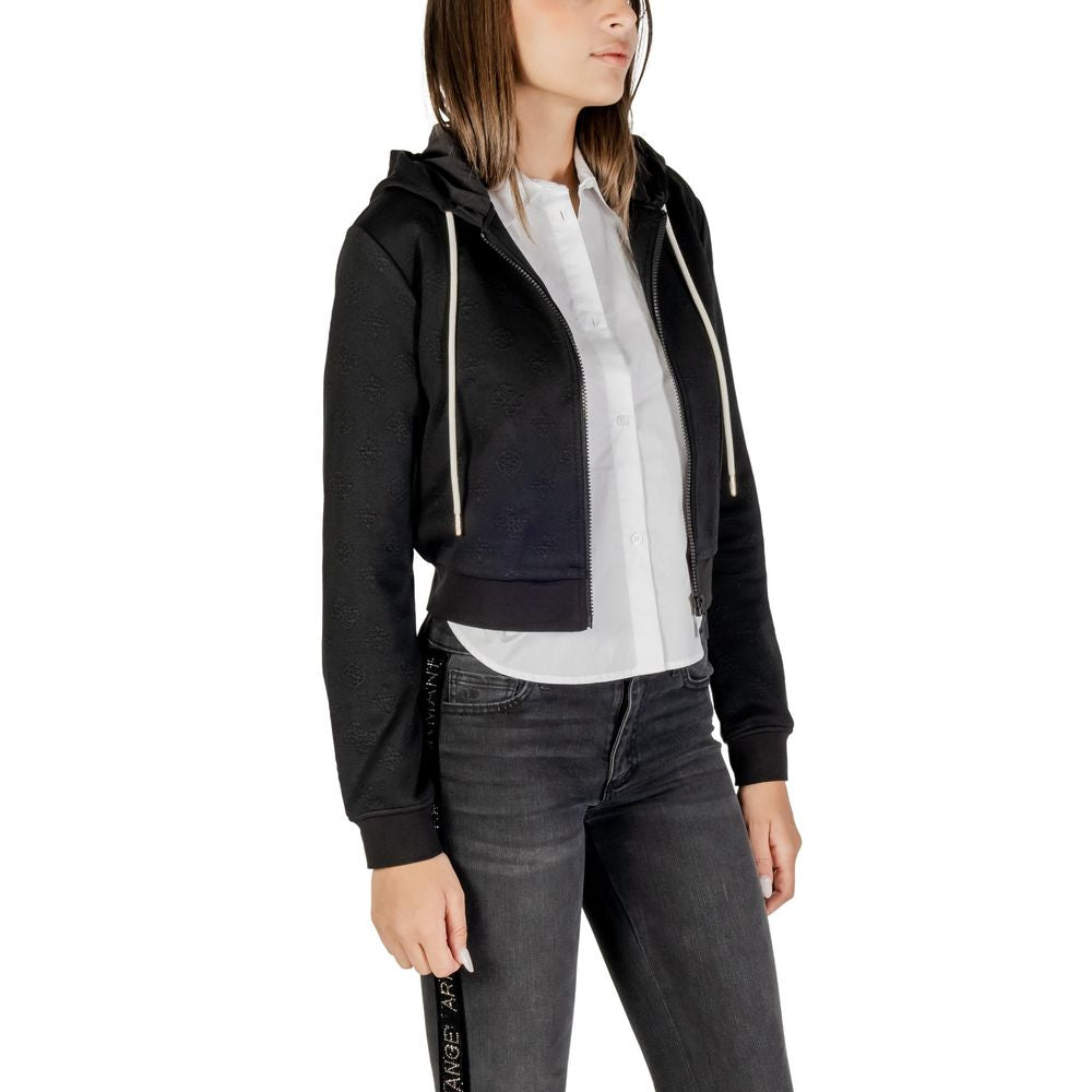 Guess Active Black Polyester Hoodie Guess Active