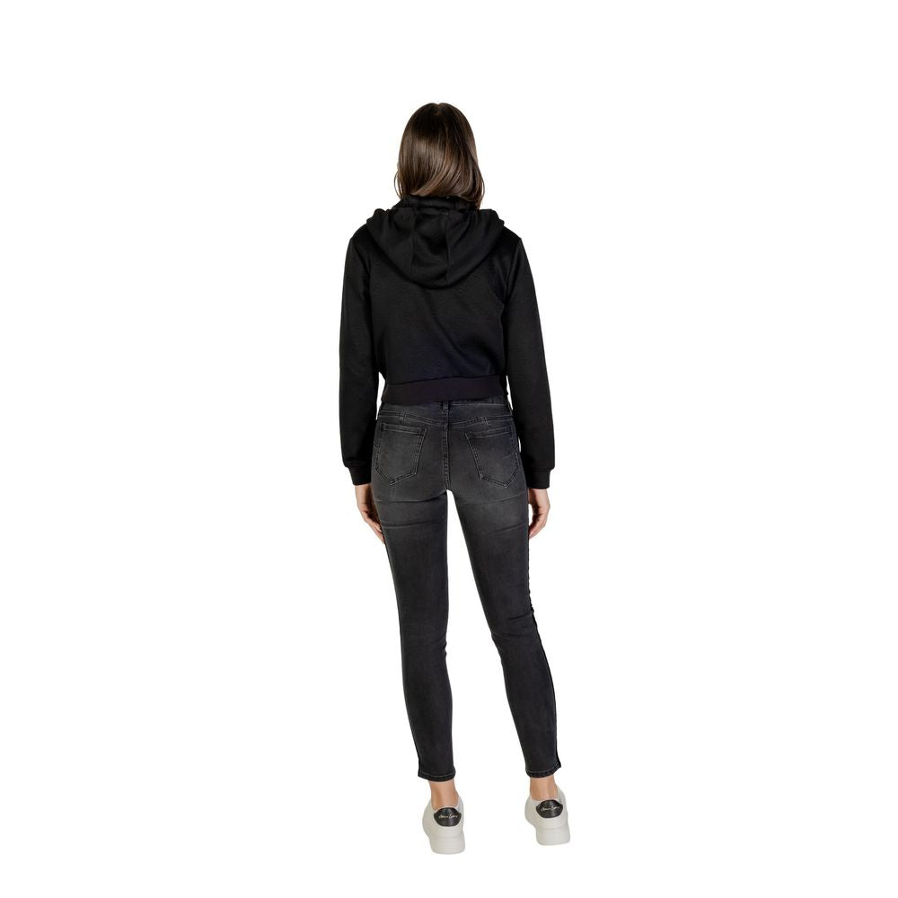 Guess Active Black Polyester Hoodie Guess Active