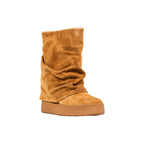 Guess Beige Suede Leather Ankle Boots - Eljoys Fashion 
