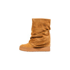 Guess Beige Suede Leather Ankle Boots - Eljoys Fashion 