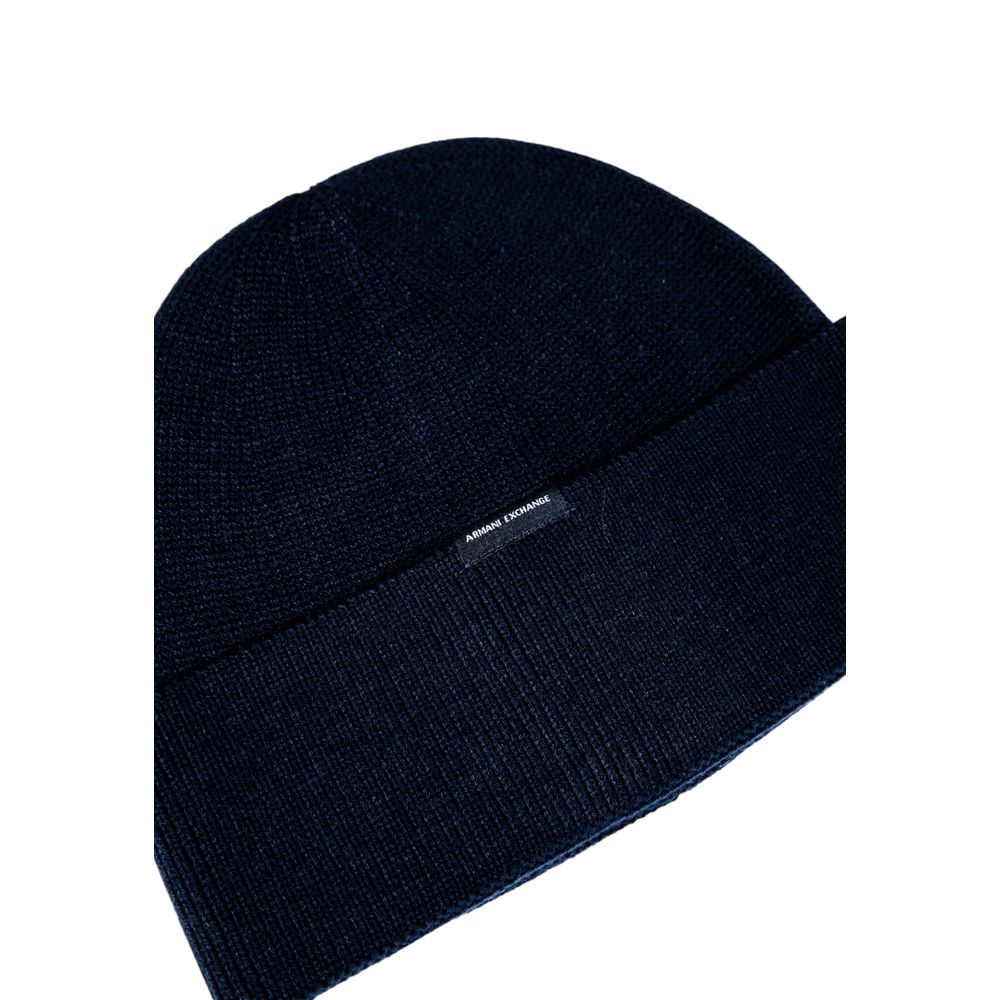Armani Exchange Blue Marabou Cap Baseball Hat