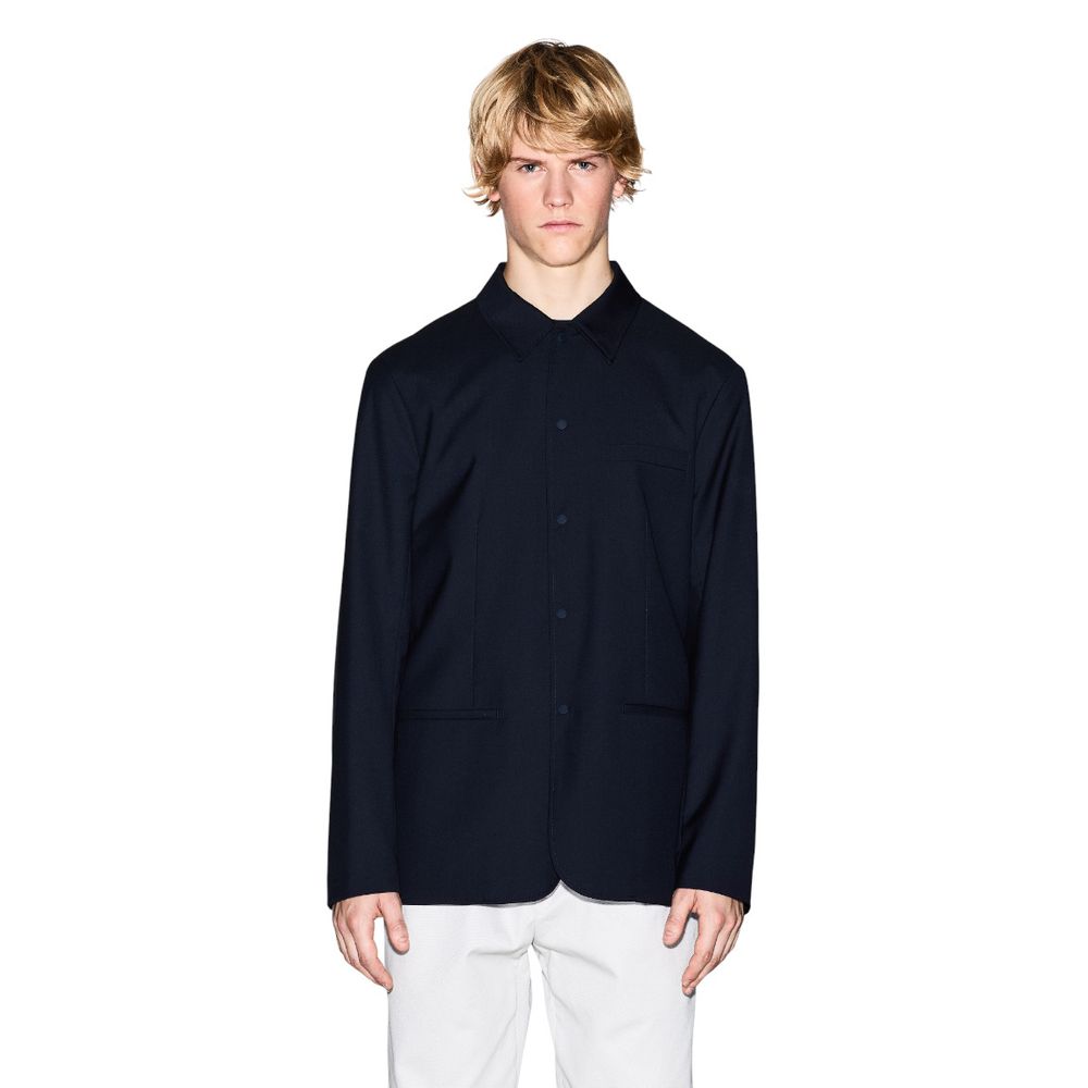 Armani Exchange Black Polyester Blazer Armani Exchange